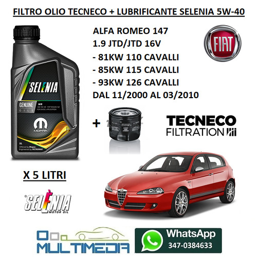 Filtro olio motore - filtro, e